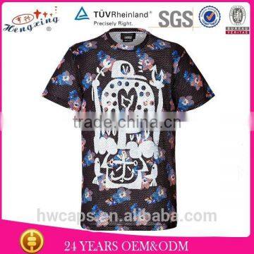 OEM factory flower collar neck designs custom mens tshirts