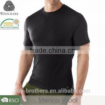 Merino Wool T-shirt Outdoor Casual Clothing Men's t Shirt photo-2