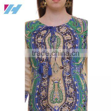 Latest Clothing Printed Long Rayon Kurti Designs photo-3