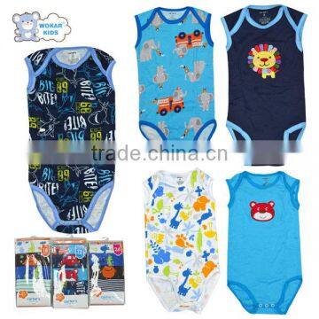 2016 New Style 100% Cotton Baby Boy's Romper Coveralls Baby Boy's Vest