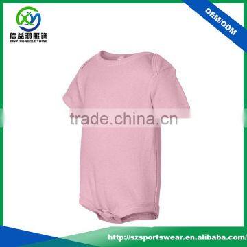 High Quality Cotton Blank Design Short Sleeve Baby Suit Infant Creeper photo-3