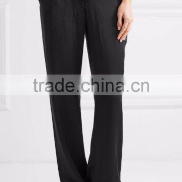 Washed Silk Women Long Sleeve Matching Family Pajamas Set Elegant With Waistband Sets photo-3