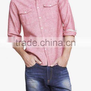 2015 YIWU KAIYA Linen/Cotton famous brand man spread collar shirts men shirts contrasting pattern mens flower pattern shirts