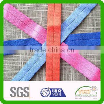 wholesale thick matt woven nylon rubber fold over elastic