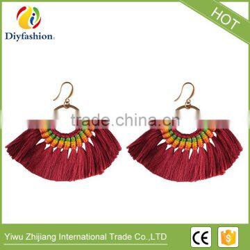 Hot Fringed Statement Earrings For Women Wedding Gifts Boho Tassel Drop Dangle Earrings Jewelry photo-3