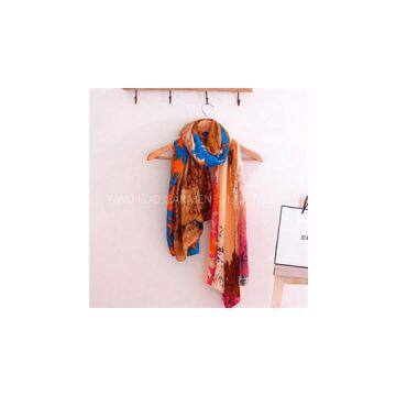 High Quality Twill Polyester Printed Scarf
