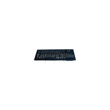 IP65 dynamic vandal proof industrial black metal keyboard with touchpad with high quality durable bl