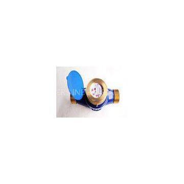 Horizontal Type Cold Brass Water Meter With ISO 4064 Class B , BSP Thread