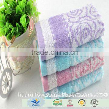 China wholesale high quality jacquard eco-friendly bamboo fabric hand towels