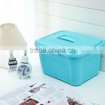 household plastic storage box, storage box with handle