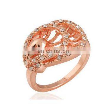 2017 Peacock Rings Rose Gold Platinum Plated Top Genuine Austrian Crystals Fashion Women Wedding Bridal Party Jewelry photo-5