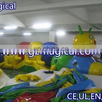 big worm inflatable obstacle course