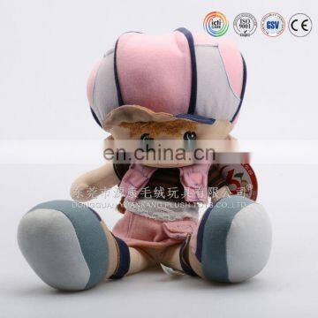 Plush big head big cap baby boy doll