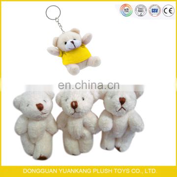 custom wholesale low price small mini bear plush keychain teddy