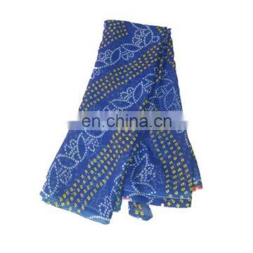 Women's Dress Blue Designer Traditional Print Georgette Party Wear Saree