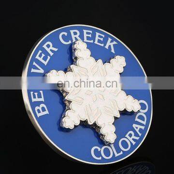 Best Selling Top Quality Reasonable Price snowflake badge pin