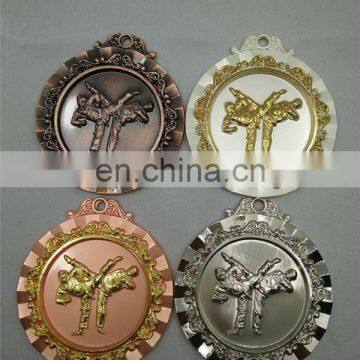 Taekwondo Competiting Game Gold Metal Awords Medals High Quality Custom 3d Award Metal Medal With Ribbon photo-3