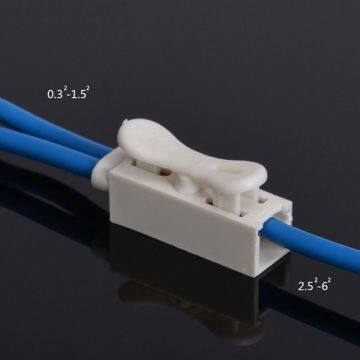 Quick-Connect Plastic LED Terminal Block Connector Cable Clamp Terminal Block Spring Connector photo-5