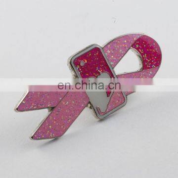 Custom Wholesale Masonic Items High Quality Glitter RIBBON LAPEL PIN