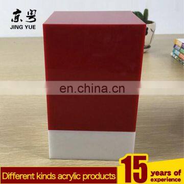 Factory Custom Pmma Plexiglass Led Box Cube Acrylic Led Table Lamp photo-5