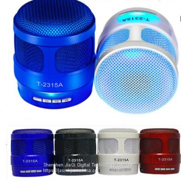 Portable Mini Wireless Bluetooth Speaker with Light FM