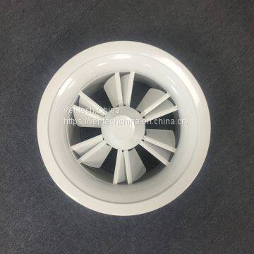 aluminum  swirl round diffuser air pattern