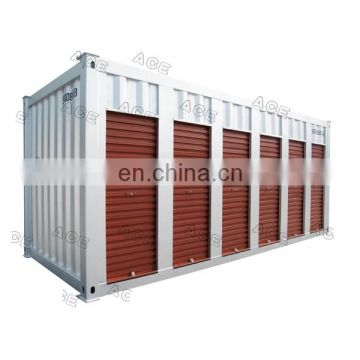 Roller Shutter Door Mobile Shipping Units 20ft Storage Container