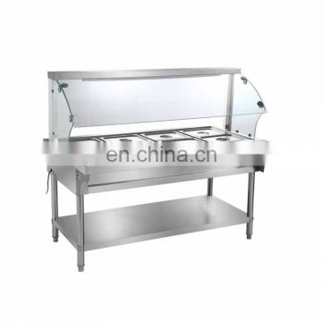 Commercial restaurant stainless steel kitchen equipment mobile buffetbainmarie