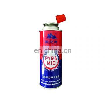 butane gas cartridge and tin aerosol can Hebei products