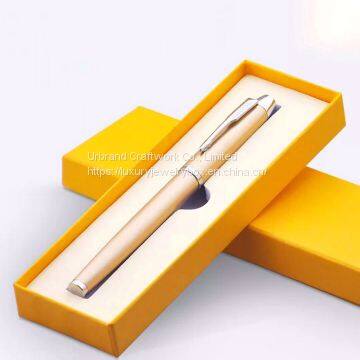 Luxury High-end gift packing cardboard pen box,custom pen packing gift box with EVA