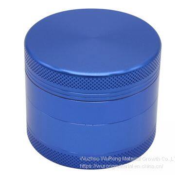 Aluminium Alloy 4-layer Flat Point Pattern Smoke Grinder as Colorful Cigar Crushing Equipment for Tobacco,smoke,cigarette photo-5