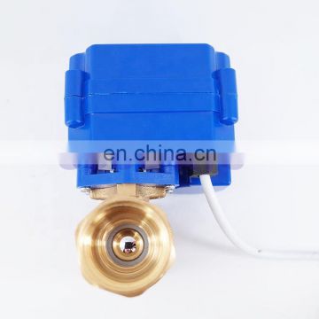 1/2" DN15 AC220V Brass Motorized Ball Valve,2 way Electrical Ball Valve mini CR-03/CR-04 Wires electric automatic valve