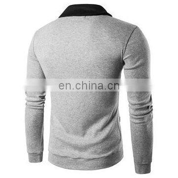 Custom Plain Varsity Longline Neckband Cardigan Knit For Men Fashion Acrylic Sweater photo-3