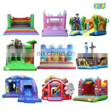 round clearance transparent yard bounce bouncy castle with blower