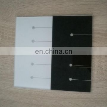 Electronic wall switch glass panel, light switch glass plates, electrical touch switch glass