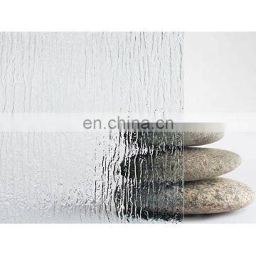 Glass factory high quality decorative custom toughened fluted textured glass