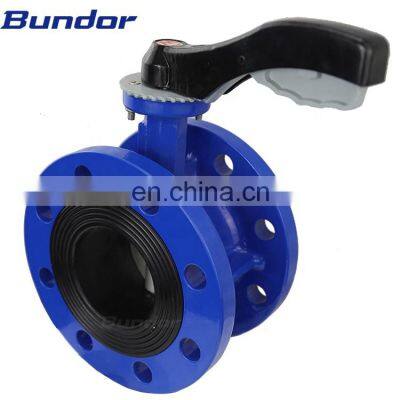 Bundor Cast Iron Ductile Iron Muliti Double flanged Butterfly Valve With Tamper Switch