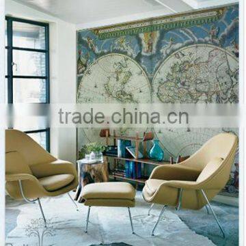 Bedroom Map Wall Roller Blind and Upholstery