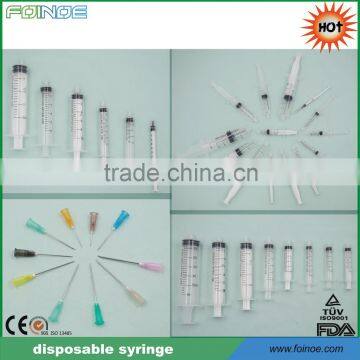 Three-parts disposable Syringe