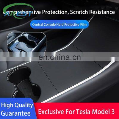 Central Control Protector Carbon Fibre Interior Accessories Central Console Protective Patch for Tesla Model 3/Y 2021 Dropship