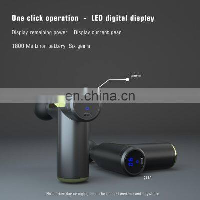 Super Quiet Handheld Electric Deep Tissue Portable Percussion Muscle Massager Body Mini Massage Gun With 4 Massage Heads photo-2