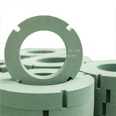 Green silicon carbide abrasive CBN grinding wheel dressing with white corundum trim ring grinding ring sharpness good finish