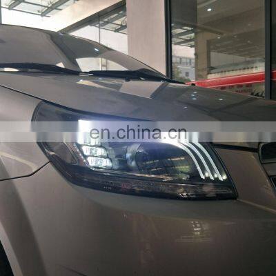 Yellow LED Dynamic Turning Light Modify Headlamp For Chevrolet Lova 2004
