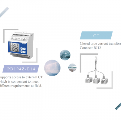 PD194Z-E14 Multi-circuit Electricity Monitor System Din-rail Mounted Power Meter photo-5