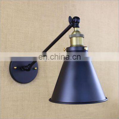 Black Color Modern Design Wall Lamp Iron Horn Shape Wall Light