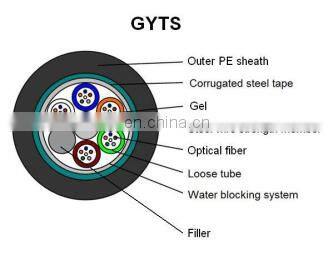 SM 9/125 G.657A2 144Core GYTS Outdoor Cable Corrugated Steel Tape Cable Steel-wire Strength Member Cable photo-3