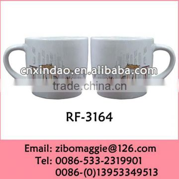 Zibo Made Good Quality Wholesale Price Personalized Custom Print Ceramic Coffee Tasting Cup