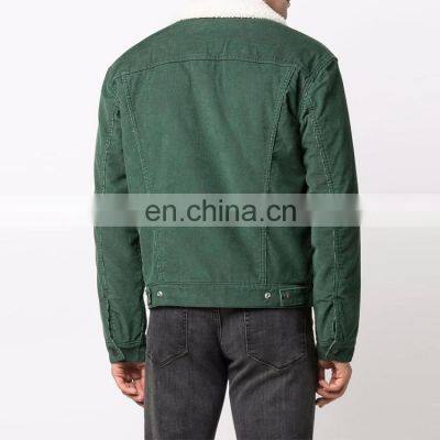 YIHAO Wholesale OEM Custom Denim Plus Fleece Jacket Unisex Denim Jacket photo-3