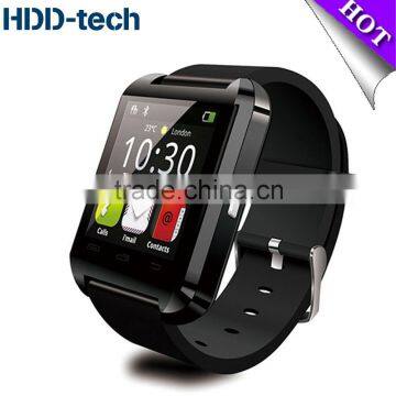 U8 Bluetooth Smart Wrist Watch Phone Mate For IOS Android Samsung HTC Iphone Bluetooth Watch Black