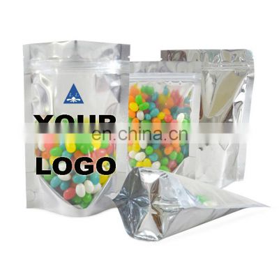 OEM Brand Name smell proof stand up mylar ziplock foil  seed flower packaging bags